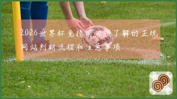 2026世界杯竞猜前必须了解的正规网站判断流程和注意事项