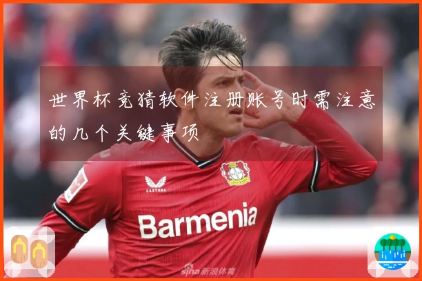 世界杯竞猜软件注册账号时需注意的几个关键事项